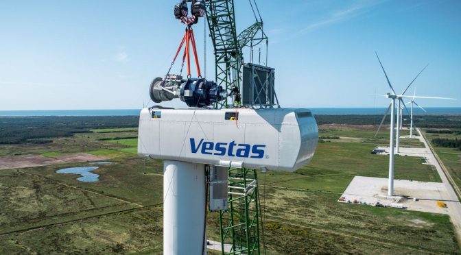 Vestas obtiene un pedido de 270 MW de energía eólica en EE. UU.