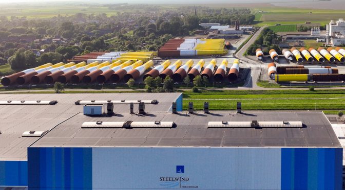 RWE firma un acuerdo marco con Steelwind para cimentaciones monopilotes con el fin de garantizar la capacidad para la eólica marina