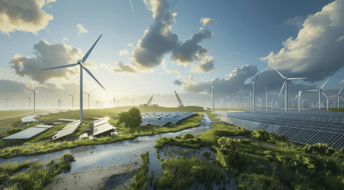 La producción de energías renovables creció un 11% en 2024 en Países Bajos